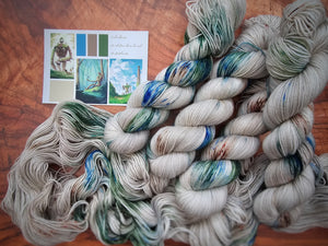 Merinos Superwash Nylon Stellina - Fingering - Le Jardinier (Le château dans le ciel)