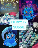 Merinos Superwash Nylon Stellina - Fingering - Derpy et Sussie (Précommande - Livraison Avril)