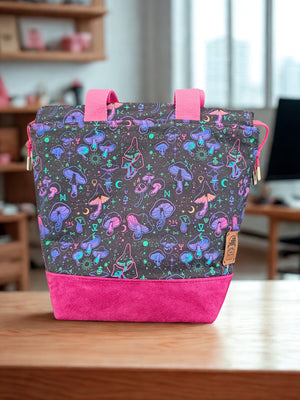 Pink Mushroom Project Bag