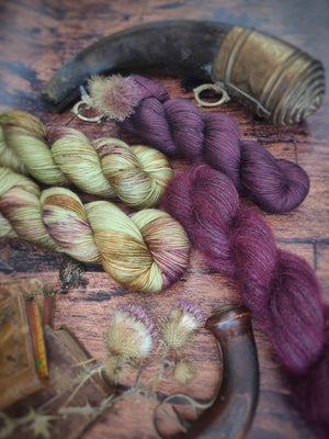 Leloa shawl kit (without pattern) - Dyed to order