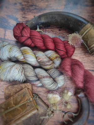 Leloa shawl kit (without pattern) - Dyed to order