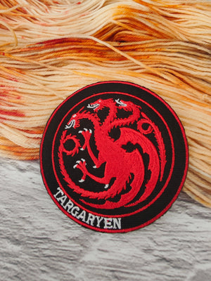 Ecusson Laine of Thrones - Targaryen