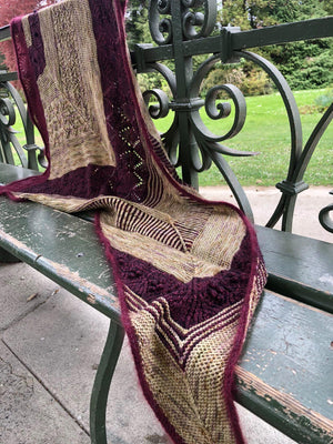 Leloa shawl kit (without pattern) - Dyed to order