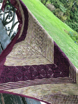 Leloa shawl kit (without pattern) - Dyed to order