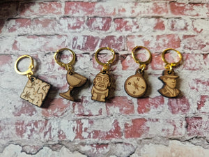 Lot de 5 anneaux marqueurs Indiana Jones