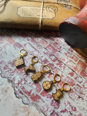 Lot de 5 anneaux marqueurs Indiana Jones