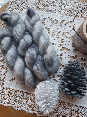 Kid Mohair et Soie - Lace - Cendres