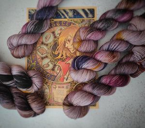 Merinos Superwash Nylon Stellina - Fingering - Navet  (Le château ambulant)