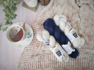 Home Sweet Home shawl kit (without pattern) - Dyed to order